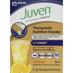 Juven Therapeutic Nutrition Powder, Orange, 8 Packets, .85 Ounce Each