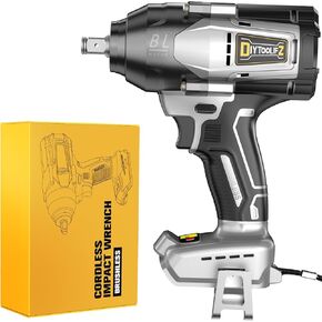 Cordless Impact Wrench 1/2 inch for Dewalt 20V Battery, 600 Ft-lbs (810N. m) Brushless High Torque Power Tool with LED Work Light and Belt Clip (Battery Not Included)