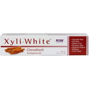 NOW FOODS Xyliwhite Cinnafresh Toothpt, 6.4 OZ