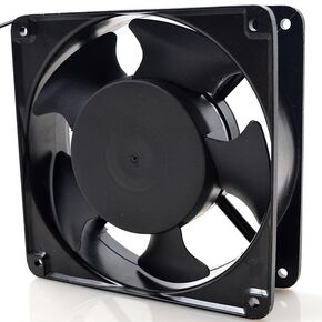 AC axial Fan 12038BL, high Wind, high air Pressure Cooling Fan,110/220V AC 120mm by 120mm by 38mm High Speed (220, Volts (AC)), Black, P12038BL