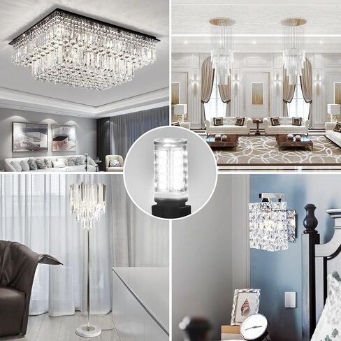 GOLSPARK G9 Led Bulbs, 4W Chandelier Light Bulbs (40W Halogen Equivalent),3000K Soft White, G9 Bi Pin Base,Non-dimmable,360 Degrees Beam Angle,400LM,Pack of 6 in Saudi Arabia