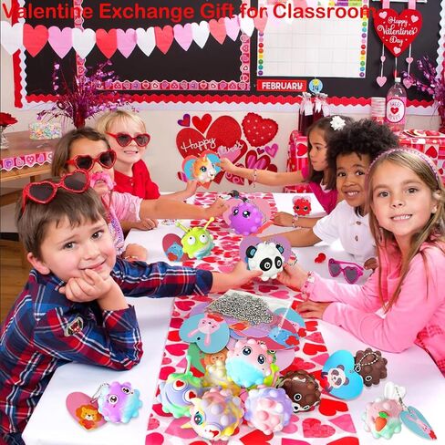 30 Pack Animal Pop Balls Party Favors for Kids,3D Pop Balls Fidget Toys,Birthday Gifts for Boys & Girls,Goodie Bag Stuffers,Pinata Stuffers Filler,Carnival Prizes,Treasure Box Toys,Kids Prizes in Kuwait