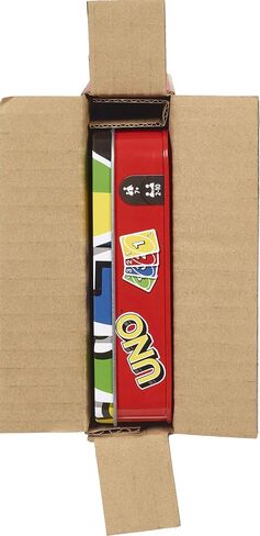Mattel Games UNO Card Games, Left Hand Mattel Games UNO Game in Storage Tin with 112 Cards and Instructions, Travel Games in Saudi Arabia