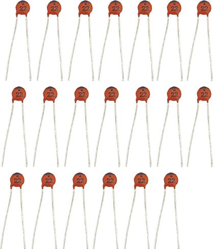 whiteeeen 20 pcs 22pF 22 22PF 50V 50 Capacitors Ceramic Low Volts for Arduino Electronic DIY in Saudi Arabia