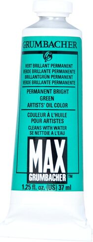 Grumbacher Max Water Miscible Oil Paint, 37ml/1.25 oz, Chromium Oxide Green Opaque in Kuwait