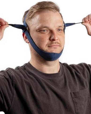 Anti Snoring Chin Strap for CPAP Users, Chin Strap for Snoring Solution, Made in USA, Breathable, Adjustable, Latex Free, Comfortable Sleep Support for Men & Women, Snoring Support in Kuwait