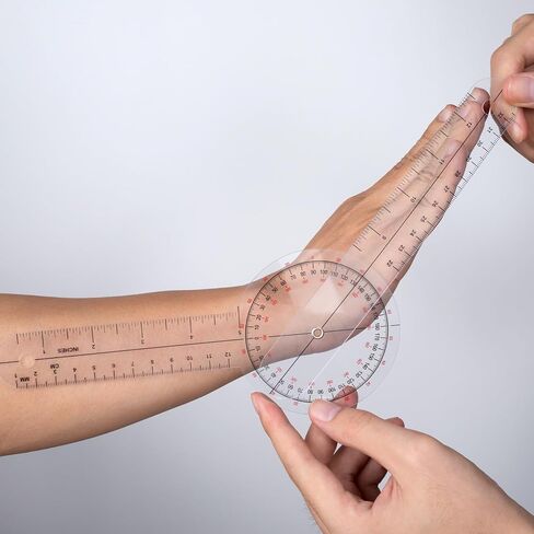 3 Pieces Goniometer Set, Medical Angle Protractor, Physical Therapy Protractor 12", 8", 6" 360 Degree in Saudi Arabia