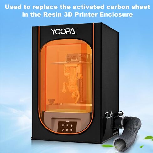 أوراق استبدال الكربون المنشط لغطاء حاوية الطابعة ثلاثية الأبعاد من الراتنج YOOPAI (1 قطعة) in Kuwait