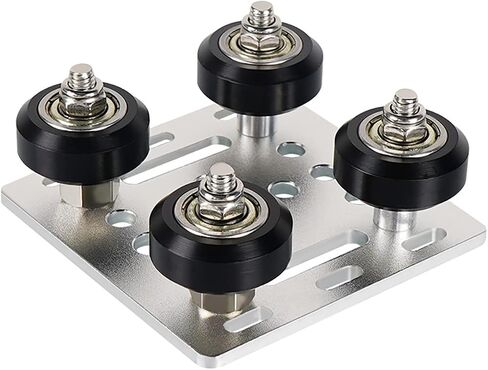 V Wheel Plate for 2020 Series V-Slot Aluminum Profiles, V Slot Gantry Plate with POM Wheels for 3D Printers and CNC (Silver) in Saudi Arabia