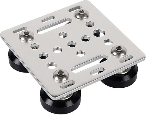 V Wheel Plate for 2020 Series V-Slot Aluminum Profiles, V Slot Gantry Plate with POM Wheels for 3D Printers and CNC (Silver) in Saudi Arabia