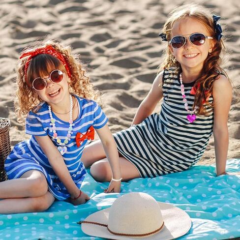 PinkSheep Toddler Jewelry Kids Jewelry Kids Necklace Choker and Bracelet 3 Pack 9pcs, Little Girls Jewelry In Box, Flower Girl Gift Kids Girls Accessories in Kuwait
