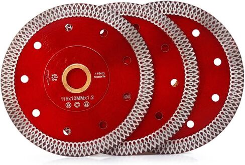 3 Pcs/Lot 4.5" Tile Blade,Super Thin Porcelain Diamond Saw Blade | Fast,Clean Cuts with Great Life & Speed,for Granite Marble Ceramic Tiles,7/8"-5/8" Arbor in Saudi Arabia