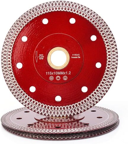 3 Pcs/Lot 4.5" Tile Blade,Super Thin Porcelain Diamond Saw Blade | Fast,Clean Cuts with Great Life & Speed,for Granite Marble Ceramic Tiles,7/8"-5/8" Arbor in Saudi Arabia