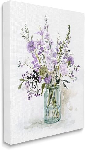 Stupell Industries Mixed Purple Botanicals Traditional Flower Arrangement Painting Canvas Wall Art, Design By Carol Robinson in Saudi Arabia