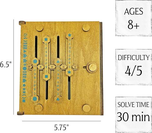 Project Genius: Emperor's Chest Gift Box Puzzle Brain Teaser Box That Holds Gift Cards, Money, Great Stocking Stuffer, Artfully Crafted Wooden Puzzle in Kuwait