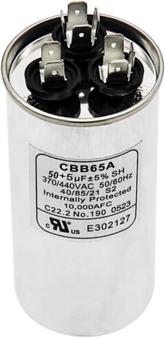 50+5 MFD 50/5 uF 370/440VAC CBB65 مكثف بدء دائري مزدوج التشغيل للمكثف المستقيم البارد، مكيف هواء المضخة الحرارية، محرك التيار المتردد، تشغيل محرك التيار المتردد، تشغيل المروحة in Kuwait