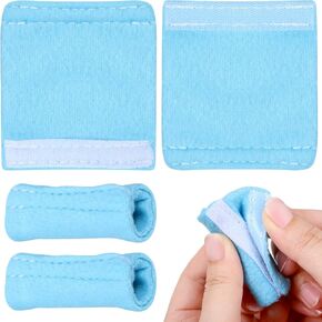COHEALI 4Pcs Nasal Cannula Ear Ear Cushions Earloop Covers Protectors Oxygen Pipe Ear Pads Ear Cushions Savers, 5.5X5.5CM, Blue