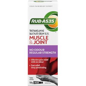 NO ODOUR CREAM For Relief of Arthritic Pain, Muscle Pain, Joint & Back Pain 100 g Tube