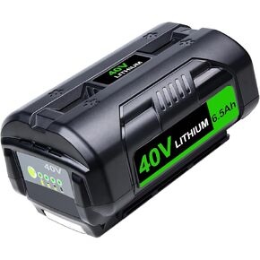 JGSPJ 6.5Ah OP4050 OP4026 Battery Replacement for Ryobi 40V Lithium Ion Battery Compatible with OP4040 OP4030 OP4060A