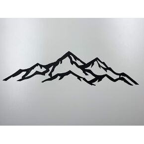 Mountain scene Metal Wall Art 36 inch