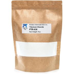 Titanium Dioxide | Cosmetic Grade | Soap Making, Crafts, Paints and Pigment Colorant | Resealable Pouch | PTR-630 (16 oz)