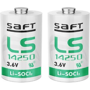 JOZELNK 4 Pack SAFT LS14250 1/2 AA 3.6V Lithium Batteries Use for Dog Collar Watch R9 Leash Security System Device PLC Facility