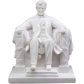 Ebros Small Seated Abraham Lincoln Figurine 5" H Lincoln Memorial Colossal Sculpture 16th President of United States of America