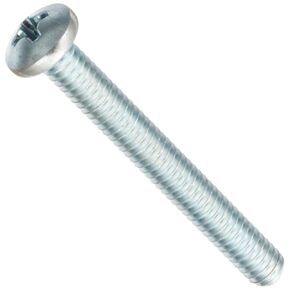 Small Parts FSC08138PPSZ Steel Pan Head Machine Screw, Zinc Plated, ASME B18.6.3, #2 Phillips Drive, #8-32 Thread Size, 1-3/8" Length, Fully Threaded, Imported (Pack of 100)