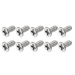 METALLIXITY Tiny Screws (M1.4 x 2mm) 350Pcs, Carbon Steel Phillips Flat Head Screws - for Glasses Watch and Other Small Electronics, Silver