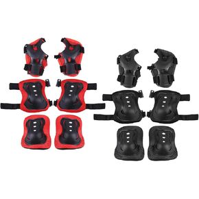 BESPORTBLE 6pcs Adult Scooter Kids Knee Pads Bicicletas para Adultos Roller Skates Accessories Youth Knee Pad Skateboard Gear Black Sports Protective Gear Skateboard Protective Gear Wristband