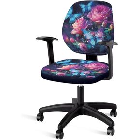 Marble Print Office Chair Covers Luxury Chair Covers Easy to Install Easy to Use Armchairs Suitable for Home or Office Gifts for Elders