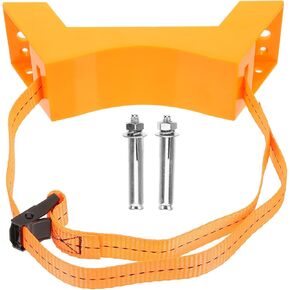 SOLUSTRE 100lb Propane Tank Gas Cylinder Holder trasharoo Wall Mount Cylinder Bracket 100 gal Propane Tank Plastic Stand Gas Cylinder Bracket with Safety Straps abs Water Tank Brake
