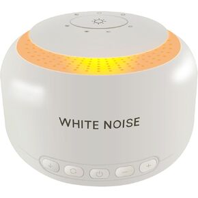 White Noise Sound Machine, Portable Sleep & Relaxation Sleep Sound Machine, 3 Timer Settings, 30 Natural Soothing Sounds, 30 Levels of Volume Control, Green Noise Machine Babies and Adults