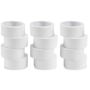Lichamp 12 Rolls Vinyl Tape, Premium Safety Marking and Traffic Floor Marking Tape, Bundling, Social Distancing, 2 Inch x 36 Yards per Roll, 432 Total Yards, White