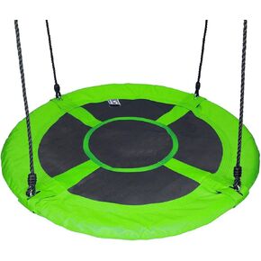 Disc Giant Nest Web Rope Hanging Tree Swing Seat Set Heavy Duty Easy to Set Up for Kids Children Adult Outdoor Backyard Garden 40"/24"