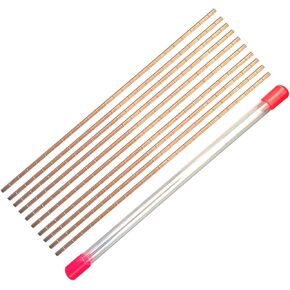 Cloud Fire 10 Sticks Brazing Rods, Phosphor Copper Solder Welding Rods No Need for Flux Low Temperature Welding Rod for HVAC/R Welding Refrigerator, Air Conditioner Pipes 1/8 * 1/16 * 10 Inch