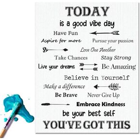 Villa Posh You've Got This Inspirational Poster Print on Canvas Style Cardstock - Daily Affirmation Motivational Wall Art - Inspiring Classroom and Office Decor - Watercolor 11x14 Unframed in Kuwait