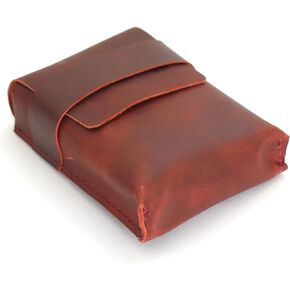 The Antiq: Playing Card Case, Leather Case for Playing Cards, Coin Pouch, Leather Change Holder, Money Organiser, Playing Card Deck Holder, Playing Card Holder