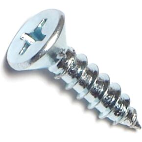 014973293710 1-Inch Phillips Flat Wood Screws, 100-Piece , zinc