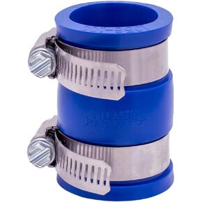Fernco 1056-100 1-in. Flexible PVC Pipe Coupling for Plastic and Copper Plumbing Connections in Blue in Kuwait