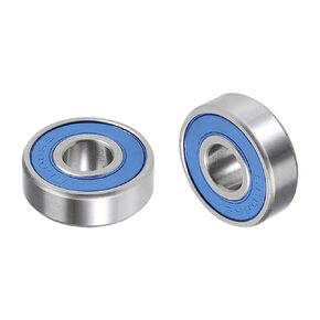 2pcs Deep Groove Ball Bearings - [8mm x 22mm x 7mm] 440C Stainless Steel Ball for Motors Machine Tool Gearboxes Bearing Use, Double Seal ABEC1