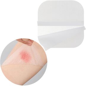 Wound Contact Layer Adaptic Non-adhering Wound Dressing Pads Transparent Skin Tears Silicone Bandages Sheets for Abrasion Pressure Sore Venous Arterial Ulcer 4"x4" (Pack of 10)
