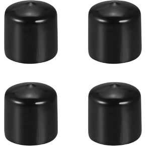DMiotech 4 Pack 60mm ID Black Screw Thread Protectors Rubber End Caps Bolt Covers for Screw Bolt Furniture Pipe
