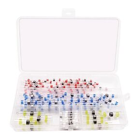 V TELESKY 100 Pcs Solderstick Waterproof Solder Wire Connector Kit - Solder Seal Wire Connectors