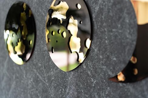 GEVREK– Moon Phase Wall Decor | Moon Phase Mirror, Mirrors for Wall Decor Living Room, Moon Decor, Premium Quality, 7 Pcs, 2 Layers, Boho Wall Decor for Living Room (Gold) in Saudi Arabia