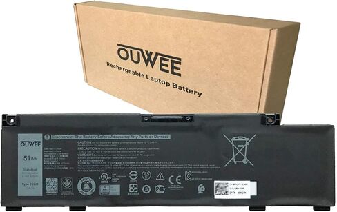 بطارية كمبيوتر محمول OUWEE JK6Y6 متوافقة مع Dell Latitude 3410 3510 Vostro 5300 5401 5501 Inspiron 5300 5401 5408 5501 5508 5400 7405 7300 7500 2 في 1 سلسلة فضية H5CKD 0C5KG6 0CF5RH 11.25 فولت 40 واط ساعة in Kuwait