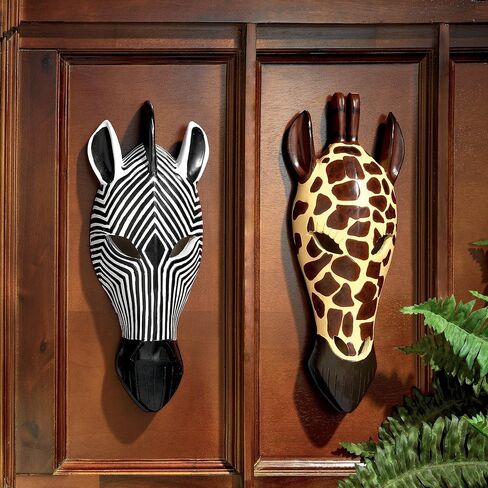 Design Toscano NG33503-Parent Tribal-Style Zebra Mask,Full Color in Saudi Arabia