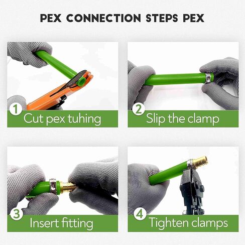 Litorange 3/4 inch PEX 90 Degree Elbow 3/4" (pack of 8) Lead-Free Brass Barb Crimp Pipe Fitting/Fittings in Kuwait