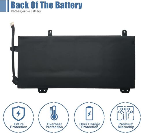 بطارية الكمبيوتر المحمول VANPIR C41N1837 15.4V 76Wh 4940mAh بديلة لـ Asus ROG Zephyrus GA502DU GA502GU GU502DU GU502GU GU502GV GU532GU GU532GV GX502GV GX502GW GX532GV GX532GW Series 0B200-0338 0100 in Saudi Arabia