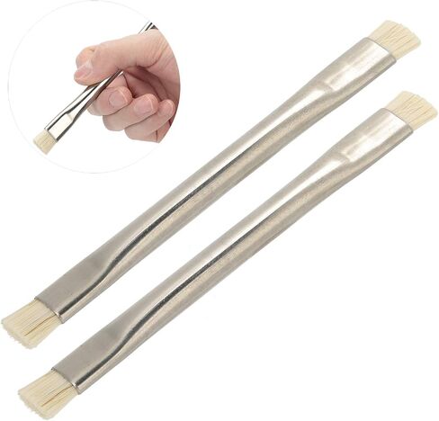 Anti Static Cleaning Brush 2Pcs Motherboard ESD Brush, Multifunctional Metal Handle ESD Brush for PCB for Mobile Phone Tablet for PCB Keyboards for Mobile Phone Tablet in Saudi Arabia